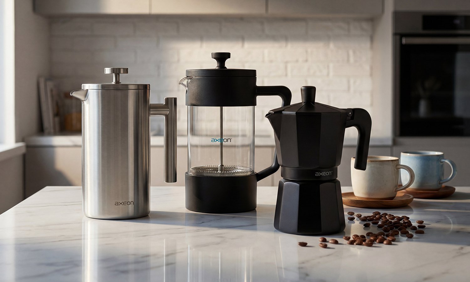 Axeon coffee tools brand-store product family scene