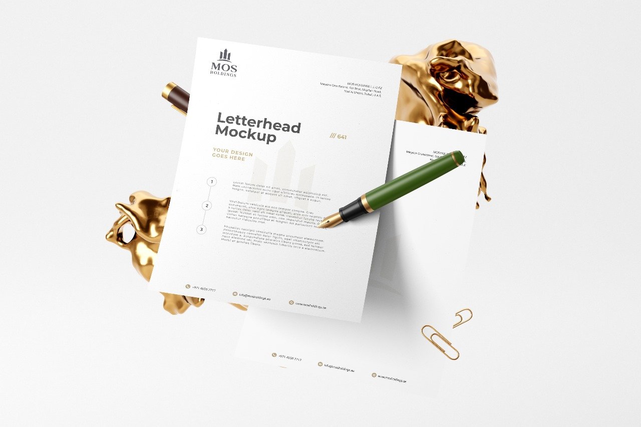 Moosawi brand identity application 1