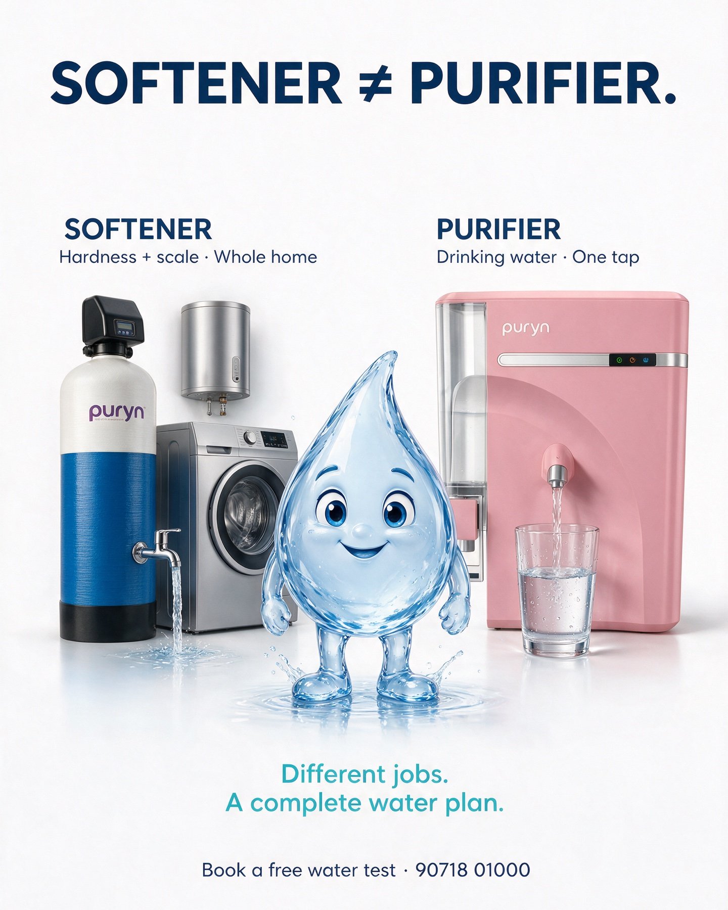 Puryn comparison of water softeners and purifiers