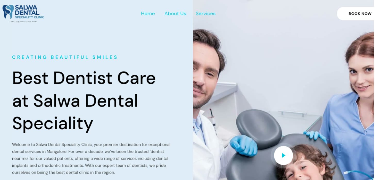 Salwa Dental Speciality Clinic website design